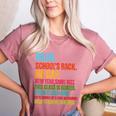 Vintage Bruh We Back No Cap Bruh We'Re Back Student Teacher Women's Heather T-Shirt Heather Mauve Vintage Bruh We Back No Cap Bruh We'Re Back Student Teacher Women's Heather T-Shirt Heather Mauve