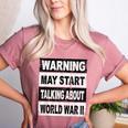 Vintage Historian Shirt History Teacher Co Retro WW2 History Teacher Women's Heather T-Shirt Heather Mauve