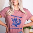 Weird Teachers Build Character Shirt Raccoon Dancing Women's Heather T-Shirt Heather Mauve Weird Teachers Build Character Shirt Raccoon Dancing Women's Heather T-Shirt Heather Mauve