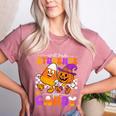 Will Trade Students For Candy Teacher Halloween Women's Heather T-Shirt Heather Mauve