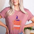 Witchy Halloween Hocus Pocus Everybody Focus Teacher Pumpkin Women's Heather T-Shirt Heather Mauve Witchy Halloween Hocus Pocus Everybody Focus Teacher Pumpkin Women's Heather T-Shirt Heather Mauve
