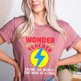 Wonder Teacher Costume Shirt Teacher Halloween Costume Men Women Women's Heather T-Shirt Heather Mauve