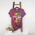 100th Day Of School Teachers Kids Girls Child Happy 100 Days Women's Heather T-Shirt Heather Maroon