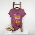My 4th Grade Students Are a Treat Teacher Halloween Witch For Men Women Kids Women's Heather T-Shirt Heather Maroon