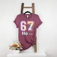 67 Ho Holmium Science Teacher Elements Table Six Seven Meme Women's Heather T-Shirt Heather Maroon