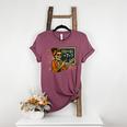 67 Teacher Halloween Skeleton Six Seven Meme Math Women's Heather T-Shirt Heather Maroon