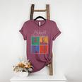 Abbott Elementary Colorful Pop Art Teachers TV Show Women's Heather T-Shirt Heather Maroon Abbott Elementary Colorful Pop Art Teachers TV Show Women's Heather T-Shirt Heather Maroon
