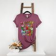 ABCs Learning Kindergarten Teacher Christmas Lights Alphabet For Men Women Kids Women's Heather T-Shirt Heather Maroon ABCs Learning Kindergarten Teacher Christmas Lights Alphabet For Men Women Kids Women's Heather T-Shirt Heather Maroon