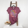 Alphabet ABC Elemeno Teacher Student Back To School Women's Heather T-Shirt Heather Maroon Alphabet ABC Elemeno Teacher Student Back To School Women's Heather T-Shirt Heather Maroon