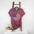 American Flag Teachers Students Apple 4th Of July Vintage Women's Heather T-Shirt Heather Maroon American Flag Teachers Students Apple 4th Of July Vintage Women's Heather T-Shirt Heather Maroon