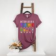 Battery Life Of A Teacher School Teacher Appreciation Women's Heather T-Shirt Heather Maroon Battery Life Of A Teacher School Teacher Appreciation Women's Heather T-Shirt Heather Maroon