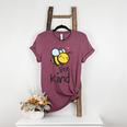 Bee Kind Bumble Bee Anti Bullying Teacher Kindness Matters Women's Heather T-Shirt Heather Maroon Bee Kind Bumble Bee Anti Bullying Teacher Kindness Matters Women's Heather T-Shirt Heather Maroon