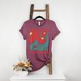 Boho Flower ESL Teacher Kindness Comes In Many Languages Women's Heather T-Shirt Heather Maroon