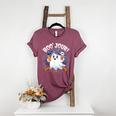 Boo Jour Ghost Halloween French Teacher Cute Coffe Croissant Women's Heather T-Shirt Heather Maroon Boo Jour Ghost Halloween French Teacher Cute Coffe Croissant Women's Heather T-Shirt Heather Maroon