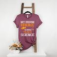 My Broom Broke So Now I Teach Science Teacher Halloween Women's Heather T-Shirt Heather Maroon My Broom Broke So Now I Teach Science Teacher Halloween Women's Heather T-Shirt Heather Maroon