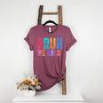 Bruh We Back Teachers Retro Back To School Boys Girls Kids Women's Heather T-Shirt Heather Maroon
