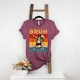 Bruh It's Field Day Teacher Happy Field Day Dabbing Boy Women's Heather T-Shirt Heather Maroon