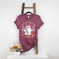 You Can't Scare Me I'm A Teacher Ghost Happy Halloween Women's Heather T-Shirt Heather Maroon