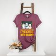 You Can't Scare Me I Teach 5th Grade Teacher Halloween Women's Heather T-Shirt Heather Maroon
