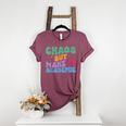 Chaos But Make It Academic Teacher Back To School Women's Heather T-Shirt Heather Maroon Chaos But Make It Academic Teacher Back To School Women's Heather T-Shirt Heather Maroon