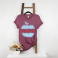 Chicago Flag Teacher School Cute Women's Heather T-Shirt Heather Maroon