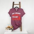 Childcare My Heart Belongs To Children Daycare Teacher Men Women Women's Heather T-Shirt Heather Maroon