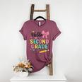 Cute Hello Second Grade Back To School Coquette Teacher Girl Women's Heather T-Shirt Heather Maroon Cute Hello Second Grade Back To School Coquette Teacher Girl Women's Heather T-Shirt Heather Maroon