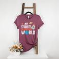 Cute Teacher My Students Are Out Of This World Space Men Women Kids Women's Heather T-Shirt Heather Maroon