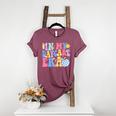 In My Daycare Era Groovy Teacher Daycare First Day Of School Women's Heather T-Shirt Heather Maroon In My Daycare Era Groovy Teacher Daycare First Day Of School Women's Heather T-Shirt Heather Maroon