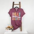 Deaf Dream Team Education Deaf Education Teacher Women's Heather T-Shirt Heather Maroon Deaf Dream Team Education Deaf Education Teacher Women's Heather T-Shirt Heather Maroon