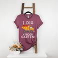 I Dig Kindergarten Student Teacher Construction First Day Women's Heather T-Shirt Heather Maroon