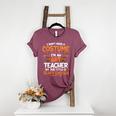 I Don't Need a Costume I'm An Art Teacher Retro Halloween Women's Heather T-Shirt Heather Maroon