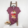 Dripping Apple Ice Cream Cone Cute Teacher Appreciation Women's Heather T-Shirt Heather Maroon Dripping Apple Ice Cream Cone Cute Teacher Appreciation Women's Heather T-Shirt Heather Maroon