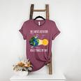 Earth Rotation Earth Day Science Teacher Kids Women Women's Heather T-Shirt Heather Maroon Earth Rotation Earth Day Science Teacher Kids Women Women's Heather T-Shirt Heather Maroon