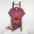 Eat Kids Punctuation Saves Lives Thanksgiving Turkey Teacher Women's Heather T-Shirt Heather Maroon