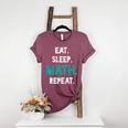 Eat Sleep Math Repeat Math Teacher Men Women Girls Kids Women's Heather T-Shirt Heather Maroon Eat Sleep Math Repeat Math Teacher Men Women Girls Kids Women's Heather T-Shirt Heather Maroon