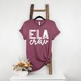 English Language Art Teacher Crew ELA Squad English Teacher Women's Heather T-Shirt Heather Maroon English Language Art Teacher Crew ELA Squad English Teacher Women's Heather T-Shirt Heather Maroon