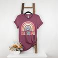 ESL Squad Teacher Crew Team Back To School English Rainbow Women's Heather T-Shirt Heather Maroon