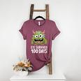 Eye Survived 100 Days Of School Monster Lover Teacher Kids Women's Heather T-Shirt Heather Maroon Eye Survived 100 Days Of School Monster Lover Teacher Kids Women's Heather T-Shirt Heather Maroon
