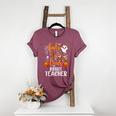 Faboolous INFANT Teacher Halloween Women's Heather T-Shirt Heather Maroon