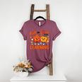 Fall In Love With Learning Thanksgiving Teacher Student Kids Women's Heather T-Shirt Heather Maroon