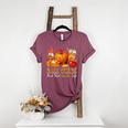Fall Vibes Costume Teacher Thanksgiving Leopard Gnome Women's Heather T-Shirt Heather Maroon Fall Vibes Costume Teacher Thanksgiving Leopard Gnome Women's Heather T-Shirt Heather Maroon