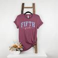 Fifth Grade Coquette Toile Blue Bow Floral Women Teacher Women's Heather T-Shirt Heather Maroon Fifth Grade Coquette Toile Blue Bow Floral Women Teacher Women's Heather T-Shirt Heather Maroon