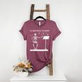 Funny Skeleton Music Teacher I'Ll Wait Until It's Quiet Women's Heather T-Shirt Heather Maroon