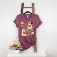 Ghost Reading Books Halloween Bow Spooky Teacher Student Women's Heather T-Shirt Heather Maroon Ghost Reading Books Halloween Bow Spooky Teacher Student Women's Heather T-Shirt Heather Maroon