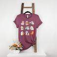 Ghost Reading Teacher Halloween Librarian Book Lover School Women's Heather T-Shirt Heather Maroon Ghost Reading Teacher Halloween Librarian Book Lover School Women's Heather T-Shirt Heather Maroon
