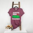 Golf Pun Above Par Teacher School Golfing Men & Women Women's Heather T-Shirt Heather Maroon Golf Pun Above Par Teacher School Golfing Men & Women Women's Heather T-Shirt Heather Maroon