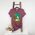 Groovy Ghost Reading Book Cat Halloween Ghost Teacher Women's Heather T-Shirt Heather Maroon Groovy Ghost Reading Book Cat Halloween Ghost Teacher Women's Heather T-Shirt Heather Maroon