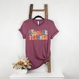 Groovy Toddler Teacher Appreciation Back To School Women's Heather T-Shirt Heather Maroon Groovy Toddler Teacher Appreciation Back To School Women's Heather T-Shirt Heather Maroon