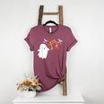Halloween Music Note Ghost Teacher Fall Musical Instrument Women's Heather T-Shirt Heather Maroon Halloween Music Note Ghost Teacher Fall Musical Instrument Women's Heather T-Shirt Heather Maroon